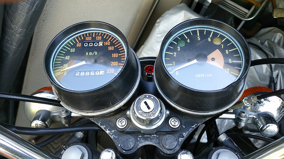 kawasaki W1SA W1 W1S スピードメーター タコメーターセット - オートバイ